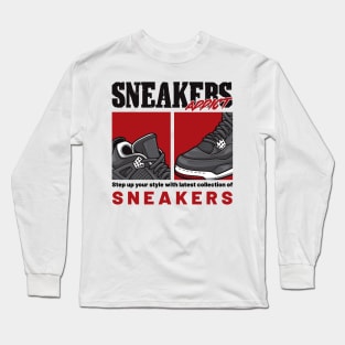 AJ 4 Retro Bred Shoes Art Long Sleeve T-Shirt